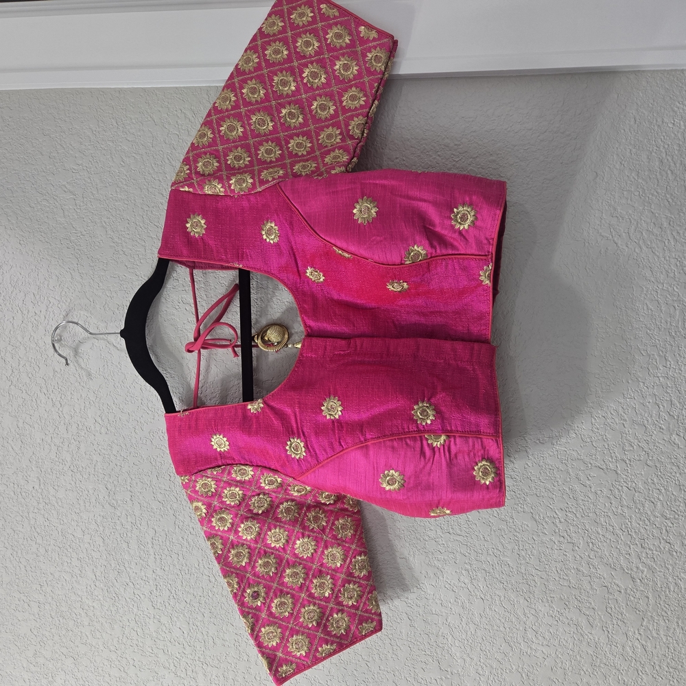 Pink Embroidered Blouse